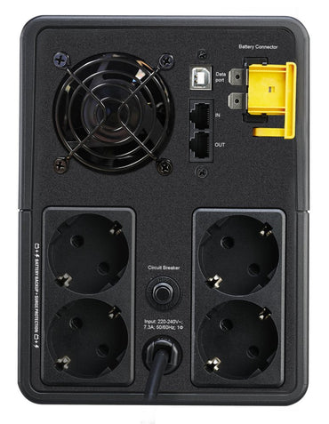 APC Back-UPS BX1600MI-GR | 1600 VA Noodstroomvoorziening | 4 Stopcontacten | Automatische Voltagecorrectie | Piekschadepreventie - Matmuis - Matmuis