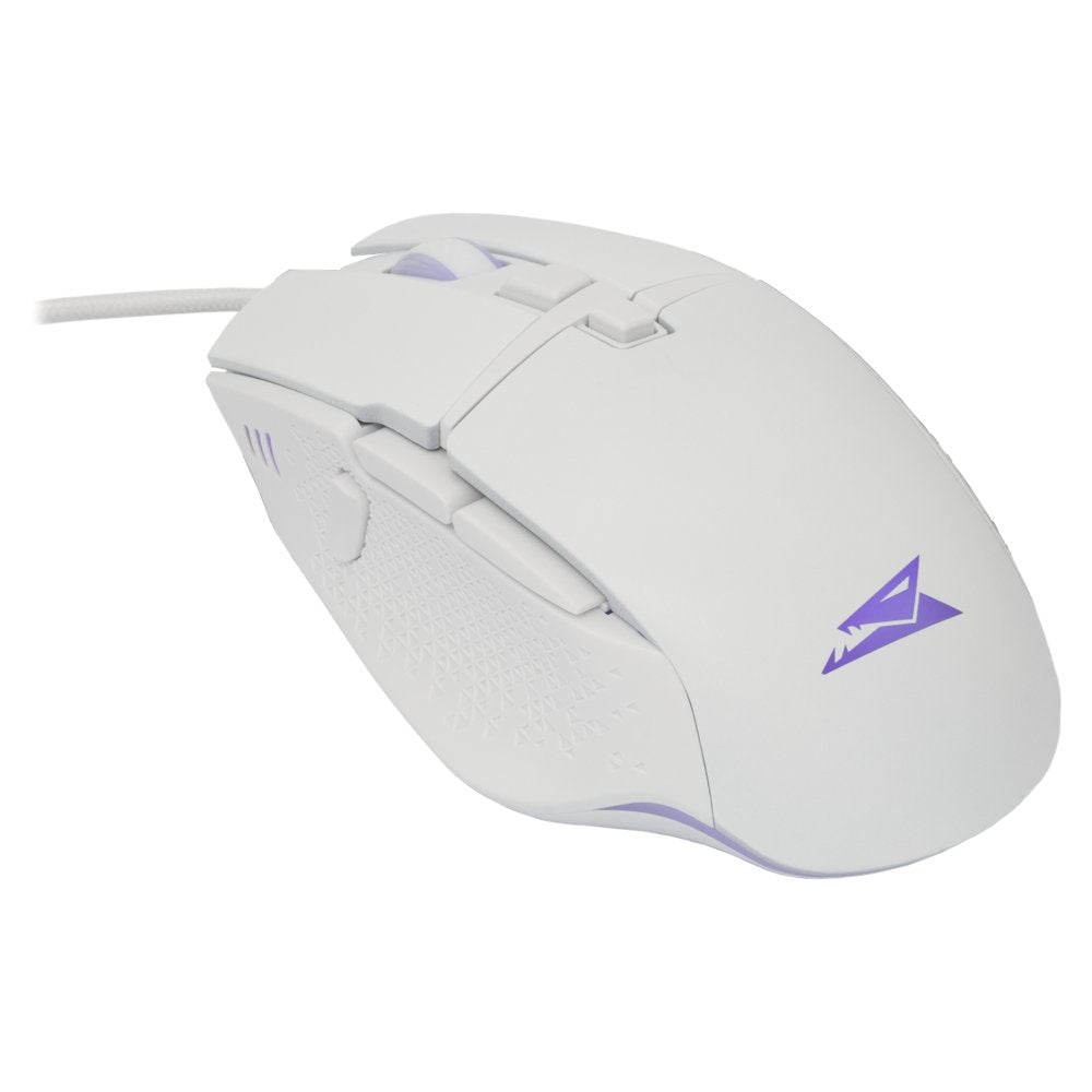 Baracuda RAPTOR RGB | Bedrade Gaming Muis | USB-A | 6400 DPI | Wit - Matmuis