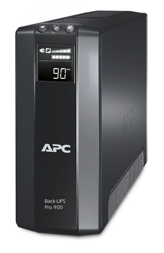 APC Back-UPS Pro BR900G-GR | 900 VA UPS met LCD-scherm | 5 Aansluitingen | AVR Technologie | Geavanceerde Bescherming tegen Spanningstoringen - Matmuis - Matmuis