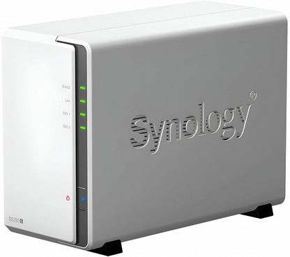 Synology DiskStation DS220J NAS 8TB | 2 Drive Bays | Inclusief 2 x 4TB HDD | 1x Gigabit Ethernet | Wit