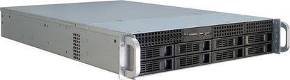 Inter-Tech IPC 2U-2408 Rack Zwart, Roestvrijstaal - Matmuis