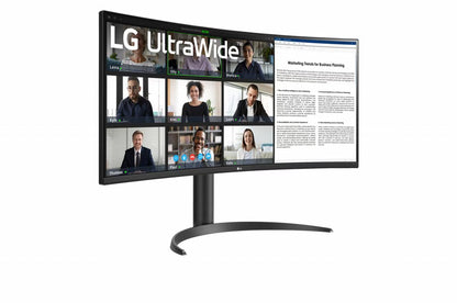 LG 34WR55QK-B | 34" Curved Ultrawide | 3440 x 1440 | Wide Quad HD | Zwart | Power Delivery | USB hub - Matmuis - Matmuis