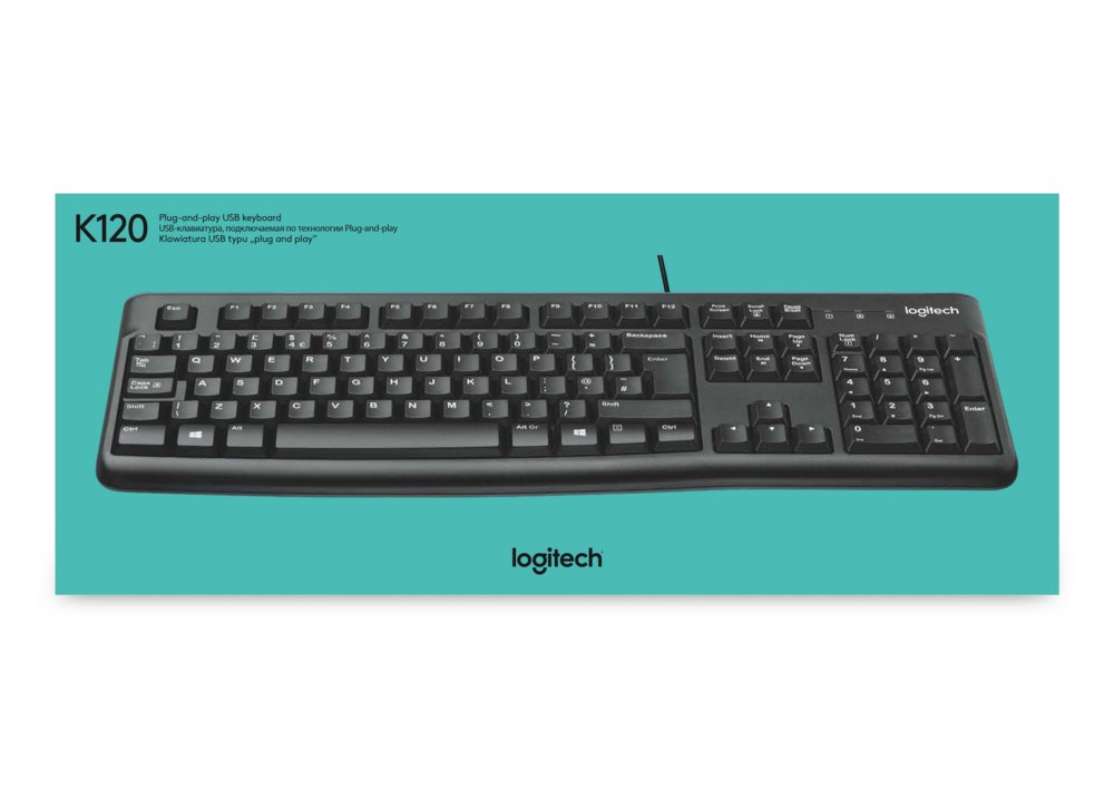 Logitech Keyboard K120 | Zakelijk Bedraad Toetsenbord | QWERTY - Matmuis - Matmuis