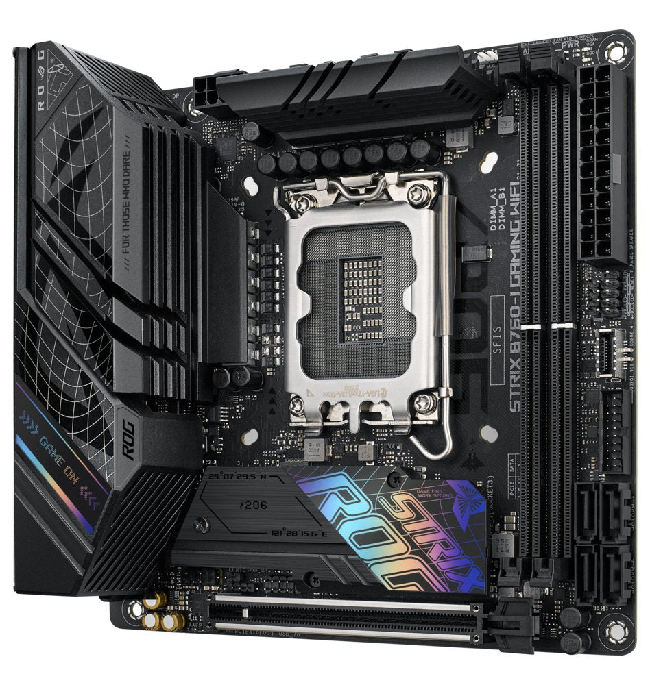ASUS ROG STRIX B760-I GAMING WIFI | Socket LGA 1700 | Intel B760 | 2xDDR5 | Mini-ITX | Moederbord - Matmuis - Matmuis