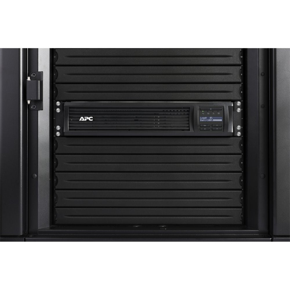 APC Smart-UPS SMT3000RMI2UC | 3000 VA / 2700 W | Rack Mount 2U | 8x IEC C13 & 1x IEC C19 | Pure Sine Wave | SmartConnect & AVR | LCD-scherm