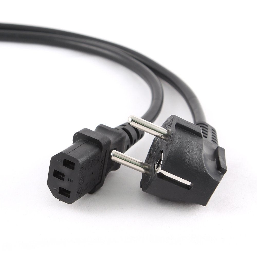 Gembird PC-186-VDE | 1,8 m Stroomkabel | Schuko (CEE 7/7) naar IEC C13 | Zwart | 10A / 250V - Matmuis