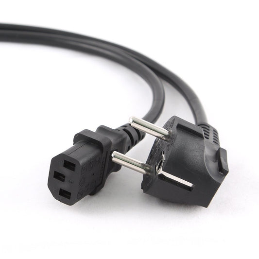 Gembird PC-186-VDE | 1,8 m Stroomkabel | Schuko (CEE 7/7) naar IEC C13 | Zwart | 10A / 250V - Matmuis