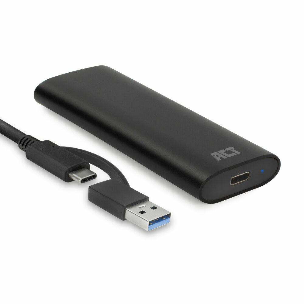ACT AC1615 | USB-C M.2 NVMe/PCIe SSD Behuizing | Tool-Free | Aluminium | USB 3.2 Gen2 (10 Gbps) - Matmuis - Matmuis