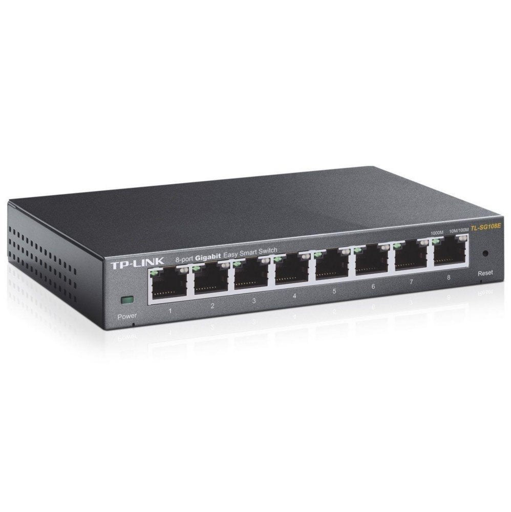 TP-Link TL-SG108S | Unmanaged Switch | 8 Poorten | Gigabit Ethernet (10/100/1000 Mbps) | Desktop - Matmuis