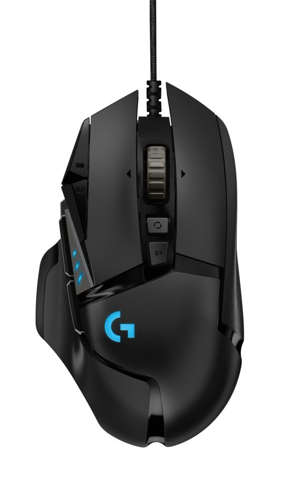 Logitech G502 HERO | Gaming Muis | Rechtshandig | USB-A (bedraad) | 100 - 25.600 DPI | Zwart - Matmuis - Matmuis