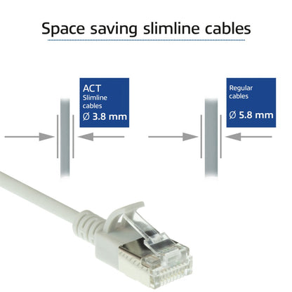 ACT netwerkkabel | Cat6a | U/FTP (STP) | 5 m | Grijs | DC7005