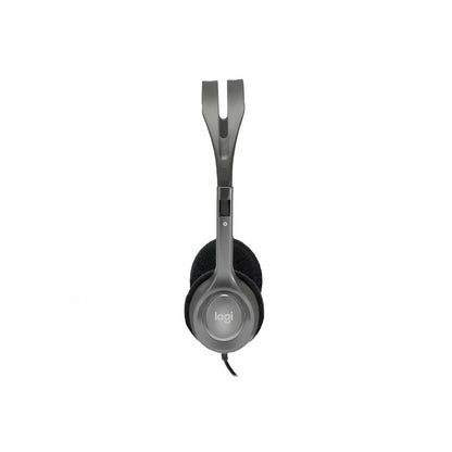 Logitech H110 | On-Ear Bedrade 3,5mm Koptelefoon met Microfoon | Zwart/Zilver - Matmuis - Matmuis