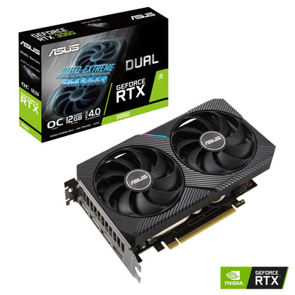 ASUS GeForce RTX 3060 DUAL O12G V2 | 12GB GDDR6 VRAM | Videokaart | GPU | Nvidia - Matmuis - Matmuis