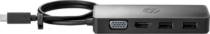 HP 7PJ38AA | Travel Hub G2 | USB-C | Zwart - Matmuis - Matmuis