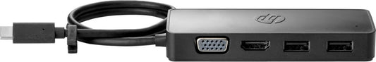 HP 7PJ38AA | Travel Hub G2 | USB-C | Zwart - Matmuis - Matmuis