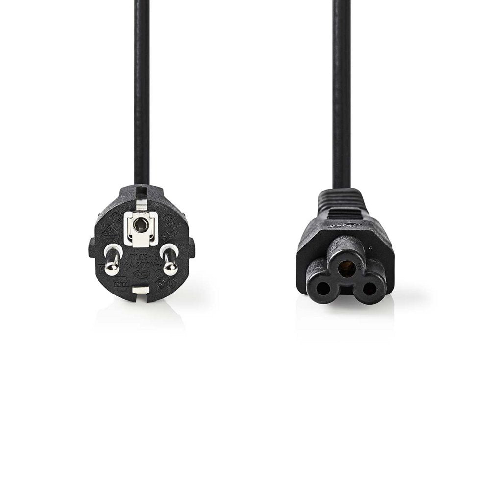 Nedis CEGL10130BK20 | Elektriciteitssnoer | 2 m | CEE 7/17 naar CEE 16/5 | Zwart - Matmuis - Matmuis