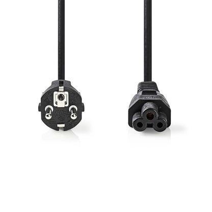 Nedis CEGL10130BK20 | Elektriciteitssnoer | 2 m | CEE 7/17 naar CEE 16/5 | Zwart - Matmuis - Matmuis