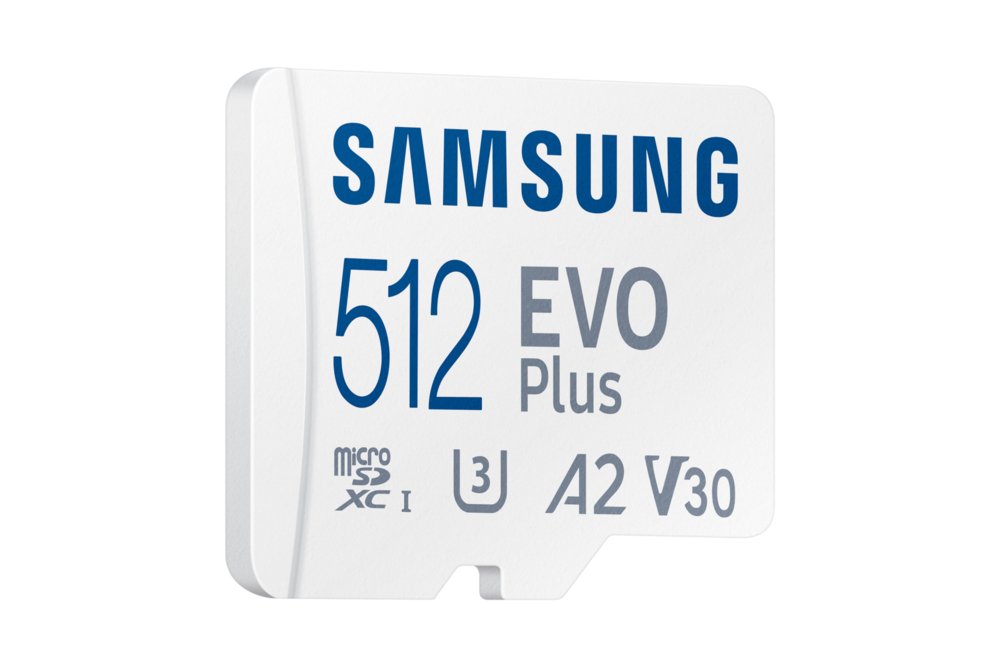 Samsung EVO Plus | MicroSDXC | 512GB | Class 10 | UHS-I U3 | V30 | A2 | Tot 160MB/s | Inclusief adapter - Matmuis - Matmuis