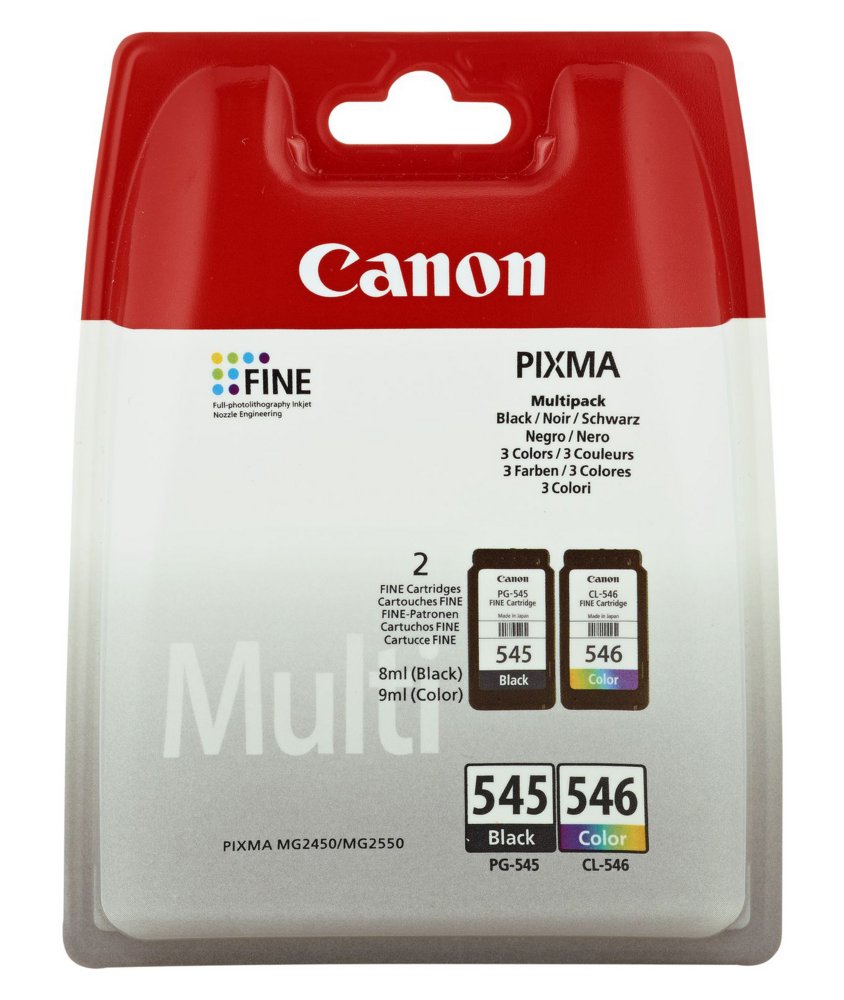 Canon PG-545 / CL-546 Multipack | Inktcartridges | Origineel | Zwart + Cyaan, Magenta, Geel | 2 stuks - Matmuis - Matmuis
