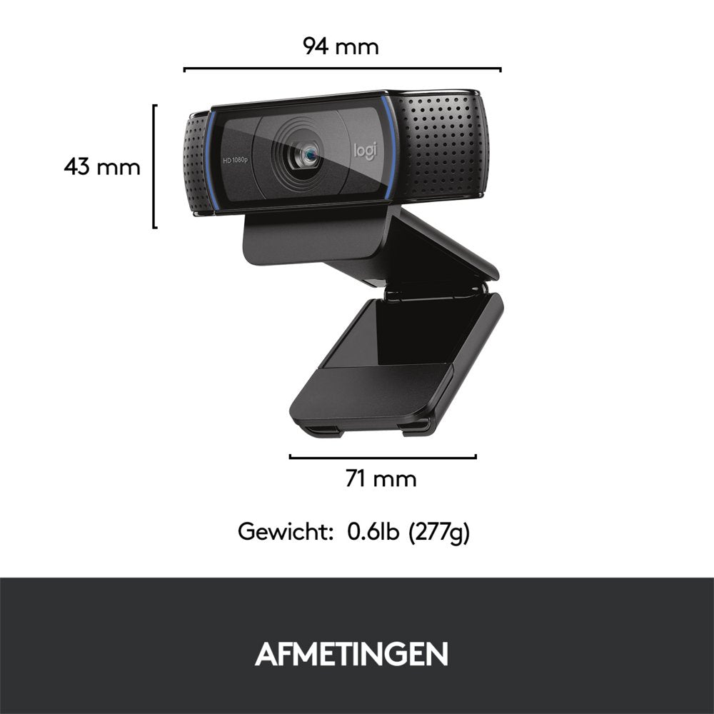 Logitech C920 HD | 1080p 30FPS USB Webcam | Met Microfoon - Matmuis - Matmuis