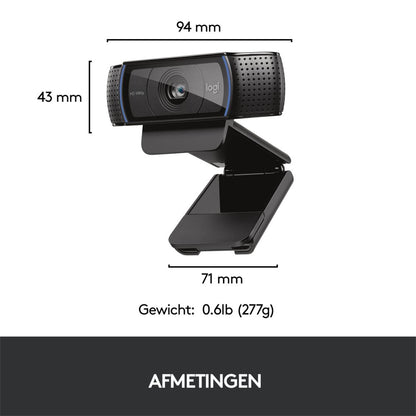 Logitech C920 HD | 1080p 30FPS USB Webcam | Met Microfoon - Matmuis - Matmuis