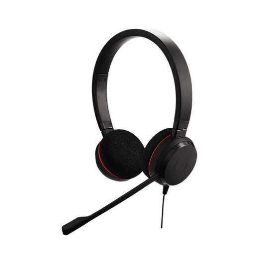 Jabra Evolve 20 UC | Bedrade On-ear Stereo Headset | USB Type-A | Zwart - Matmuis - Matmuis