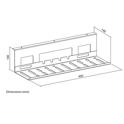 ACT Kabelgoot voor onder bureau | 40 cm | Staal - Matmuis - Matmuis