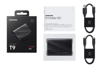 Samsung T9 | Externe SSD | 2TB | USB 3.2 Gen 2x2 | 2.000MB/s | Zwart | Compact & Snel - Matmuis - Matmuis