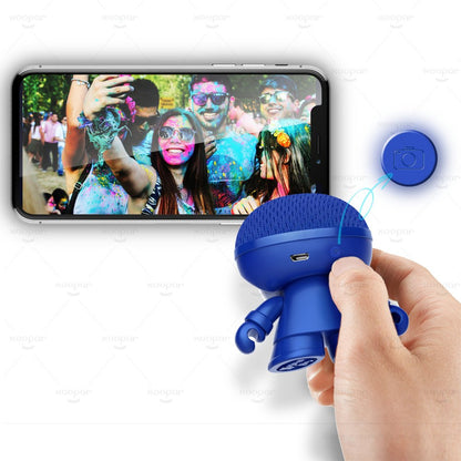 Xoopar | Mini Xboy Portable Bluetooth Speaker | LED Blauw - Matmuis