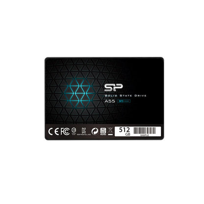 Silicon Power Ace A55 | 512GB SATA SSD | 2.5" | 500 MB/s Lezen | 450 MB/s Schrijven - Matmuis