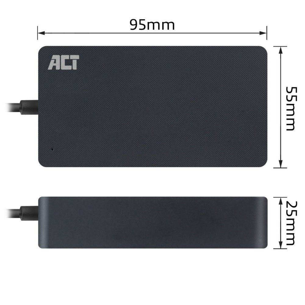 ACT AC2005 | Universele USB-C Notebook Lader | 65 Watt PDP | 2,75 Meter - Matmuis - Matmuis