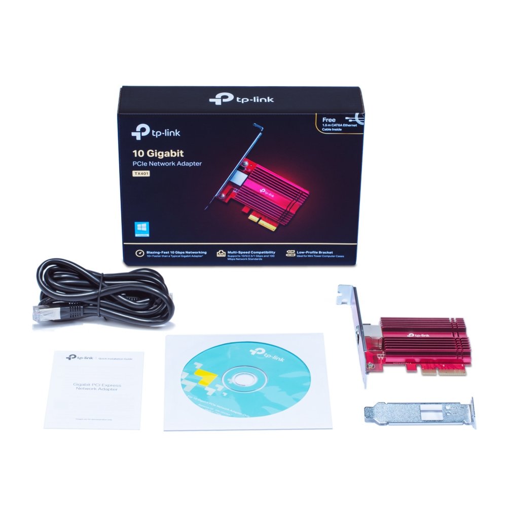 TP-Link TX401 | Netwerkkaart | Intern | Ethernet | 10 Gbps - Matmuis