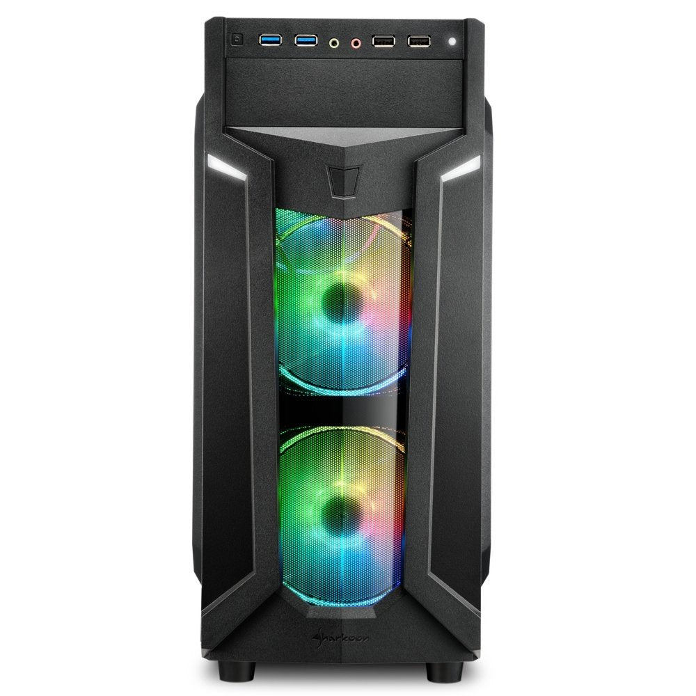Sharkoon VG6-W RGB | Midi Tower Case | Zwart - Matmuis