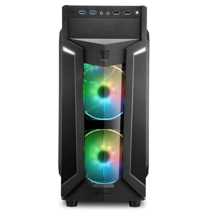 Sharkoon VG6-W RGB | Midi Tower Case | Zwart - Matmuis