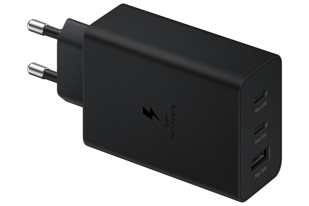 Samsung EP-T6530 | Oplader 65W | 2x USB-C & 1x USB-A | Zwart