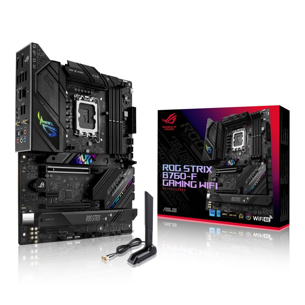 ASUS ROG STRIX B760-F GAMING WIFI | Socket LGA 1700 | Intel B760 | 4xDDR5 | ATX | Moederbord - Matmuis - Matmuis