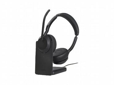 Jabra Evolve2 55 Link380a MS Stereo | Bluetooth Headset (ANC) | USB-A Dongle | Oplaadstandaard | Zwart - Matmuis - Matmuis