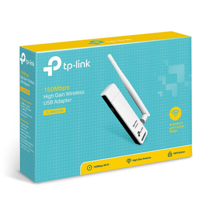 TP-Link TL-WN722N | Wi-Fi 4 USB-adapter | 150 Mbps | 2,4 GHz | USB 2.0 | Zwart - Matmuis