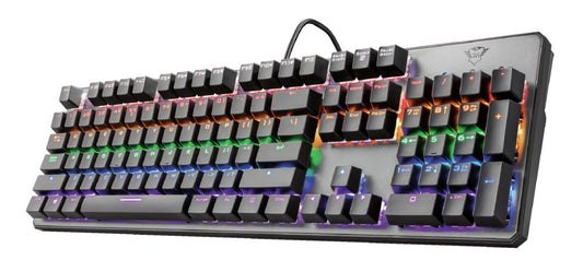 Trust GXT 865 Asta RGB | Bedraad Gaming Toetsenbord | Mechanisch | Qwerty - Matmuis - Matmuis