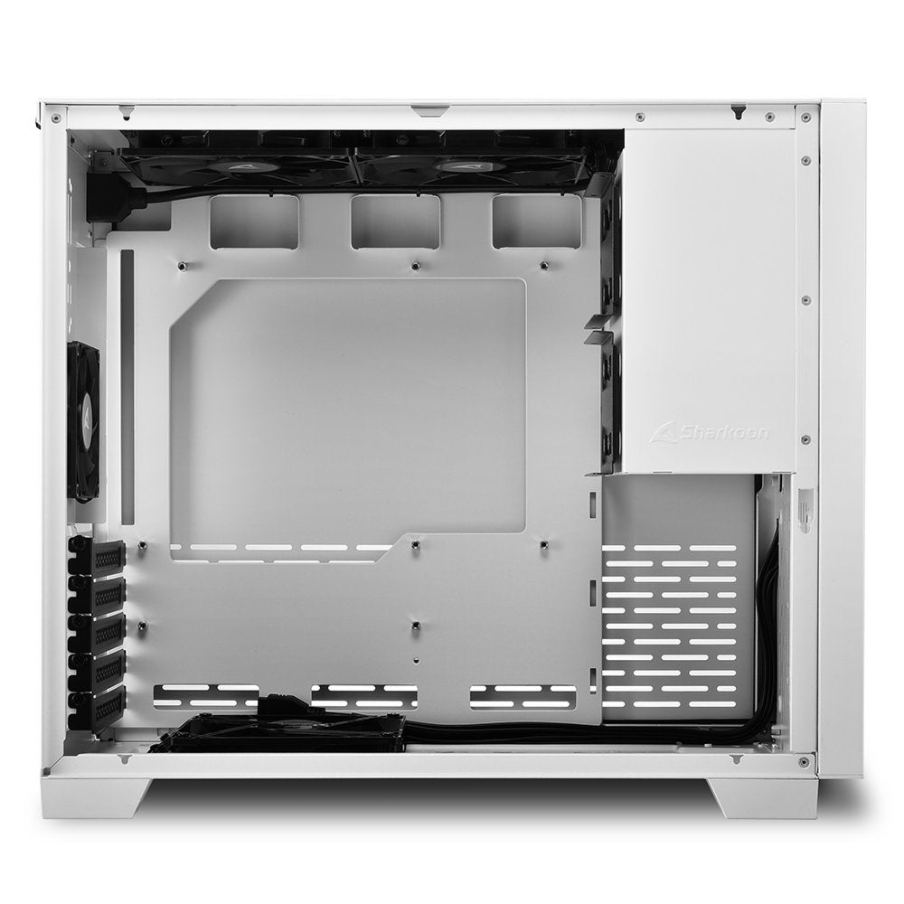 Sharkoon MS-Z1000 | Micro Tower Case | Wit - Matmuis