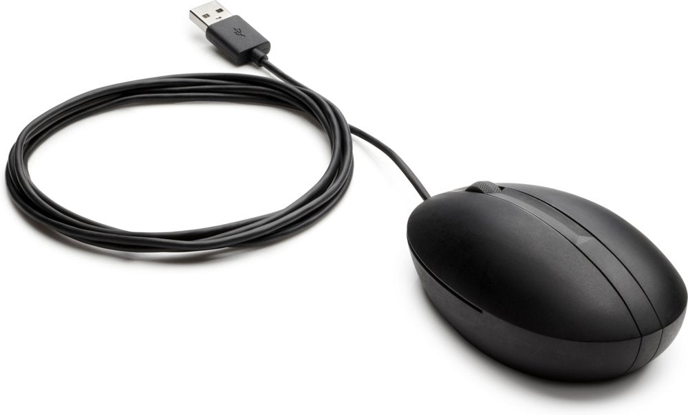HP 320M | Bekabelde Muis | Links- en Rechtshandig | USB-A | 1000 DPI | Zwart - Matmuis - Matmuis