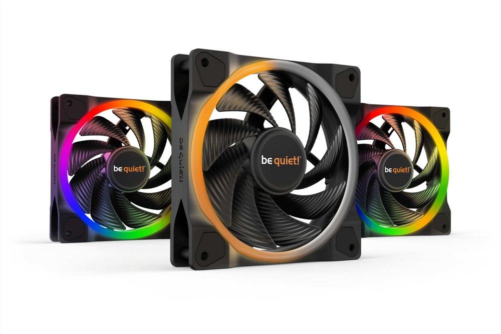 be quiet! Light Wings ARGB | 140mm PWM Triple Pack | Zwart | 3 Stuks - Matmuis - Matmuis
