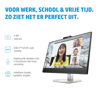 HP E27m G4 34" | 2560x1440 | 75Hz | USB-C | Conference Monitor - Matmuis - Matmuis