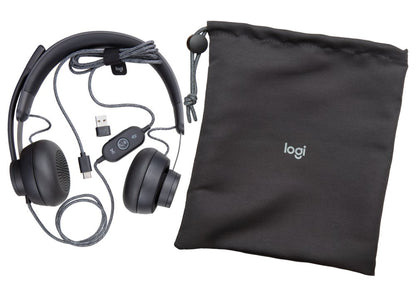 Logitech Zone | Bedrade On-ear Headset | USB-C & USB-A | Grafiet - Matmuis - Matmuis