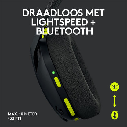 Logitech G435 Wireless Gaming Headset | Bluetooth & Lightspeed | Hoofdband | Zwart - Matmuis - Matmuis