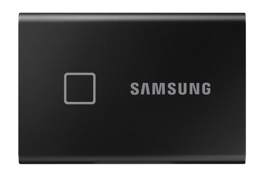Samsung T7 Touch | Externe SSD | 1TB | USB 3.2 Gen2 | 1050 MB/s | Wachtwoordbeveiliging | Zwart | Compact en Veilig - Matmuis - Matmuis
