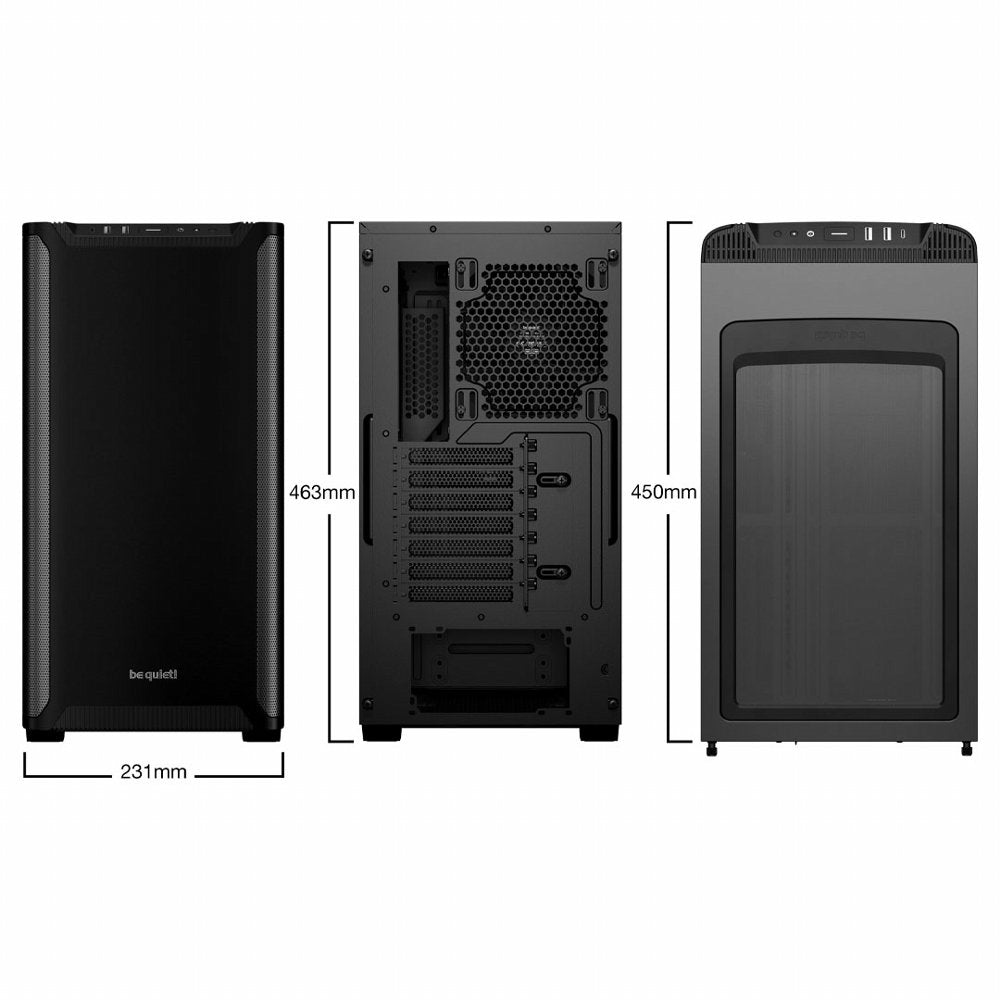 be quiet! Pure Base 501 | Midi Tower Case | Zwart - Matmuis