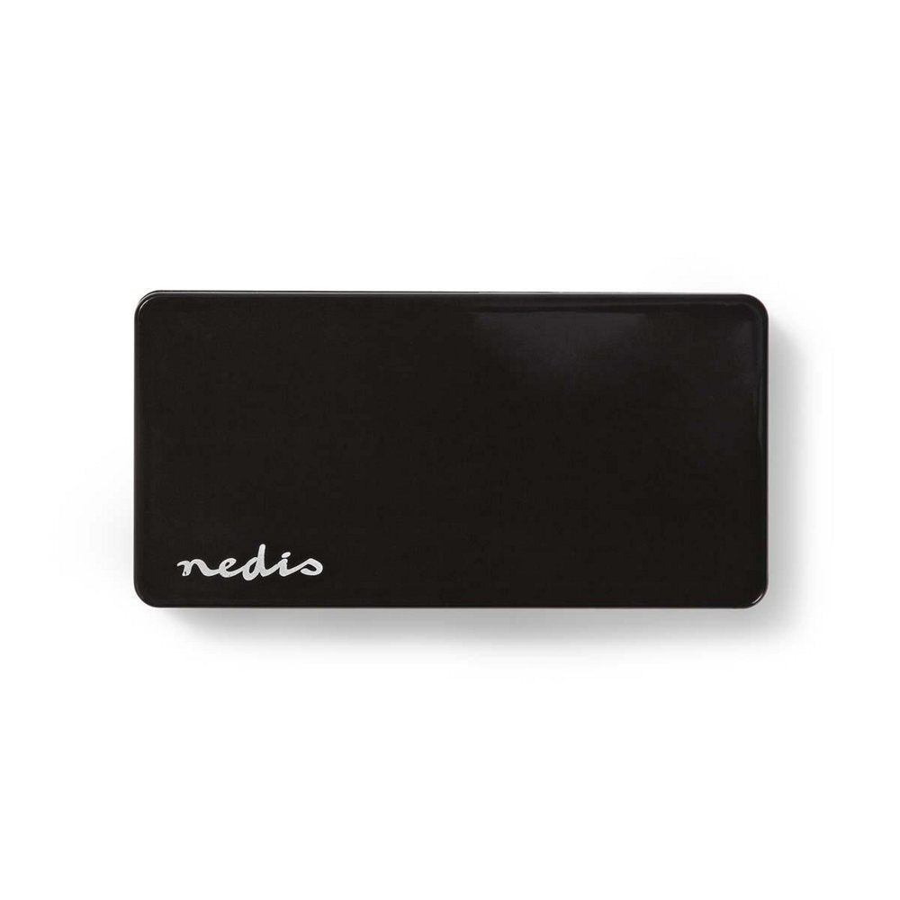 Nedis UHUBU2730BK | Interface Hub USB 2.0 | 7 poorten | Inclusief Adapter | Zwart - Matmuis