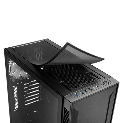 Sharkoon TG6M RGB | Midi Tower Behuizing | Zwart - Matmuis