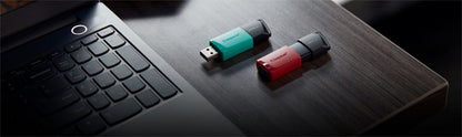 Kingston DataTraveler Exodia M | 256GB USB-A 3.2 Flash Drive | Zwart/Turkoois - Matmuis - Matmuis